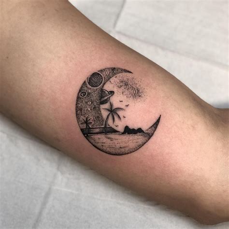 diseño luna tattoo